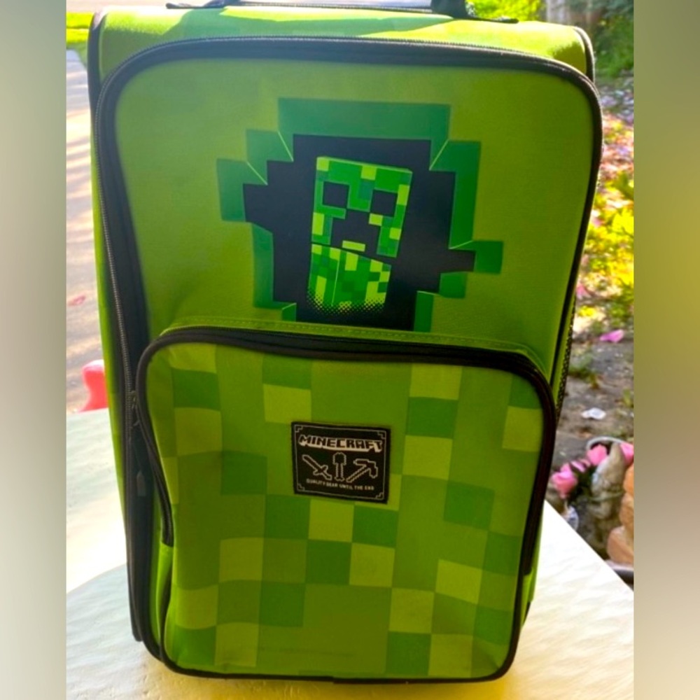 Minecraft Creeper Green Backpack
